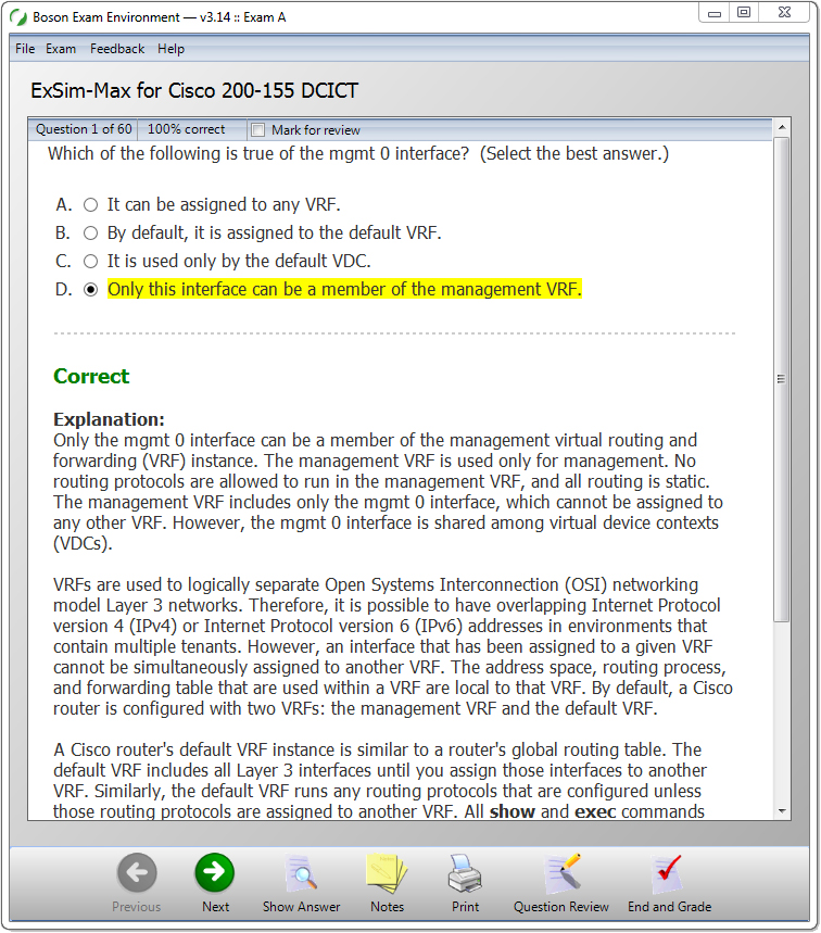 200-155 DCICT CCNA Data Center Practice Exam | Boson